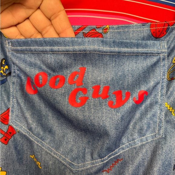 Mens Chucky Good Guys Child’s Play Halloween Movie Costume Adult Size L/XL - Picture 6 of 11